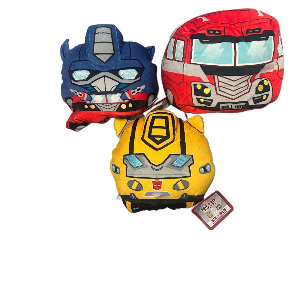 Plush Toy Set - Blue, Red, Yellow